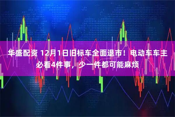 华盛配资 12月1日旧标车全面退市！电动车车主必看4件事，少一件都可能麻烦